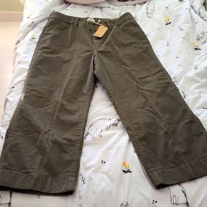 Go Up west cropped wide leg corduroy